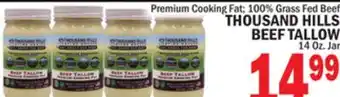 Bravo Supermarkets THOUSAND HILLS BEEF TALLOW offer