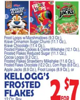 Bravo Supermarkets KELLOGG'S FROSTED FLAKES offer