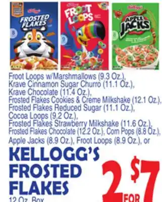 Bravo Supermarkets KELLOGG'S FROSTED FLAKES offer