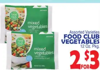 Bravo Supermarkets FOOD CLUB VEGETABLES offer
