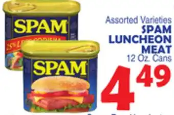Bravo Supermarkets SPAM LUNCHEON MEAT offer