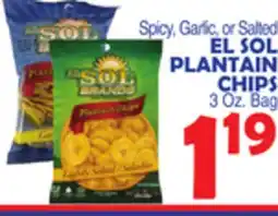 Bravo Supermarkets EL SOL PLANTAIN CHIPS offer