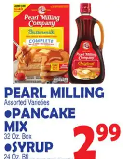 Bravo Supermarkets PEARL MILLING, PANCAKE MIX, SYRUP offer