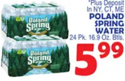 Bravo Supermarkets POLAND SPRING WATER offer