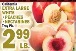 Bravo Supermarkets EXTRA LARGE WHITE PEACHES NECTARINES offer
