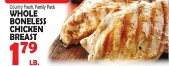 Bravo Supermarkets WHOLE BONELESS CHICKEN BREAST offer