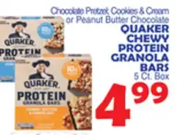Bravo Supermarkets QUAKER CHEWY PROTEIN GRANOLA BARS offer