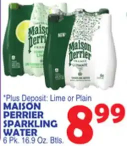 Bravo Supermarkets MAISON PERRIER SPARKLING WATER offer
