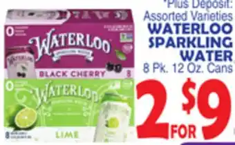 Bravo Supermarkets WATERLOO SPARKLING WATER offer