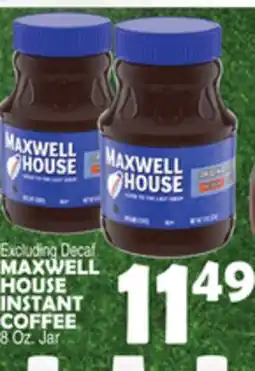 Bravo Supermarkets MAXWELL HOUSE INSTANT COFFEE offer