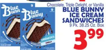 Bravo Supermarkets BLUE BUNNY ICE CREAM SANDWICHES offer