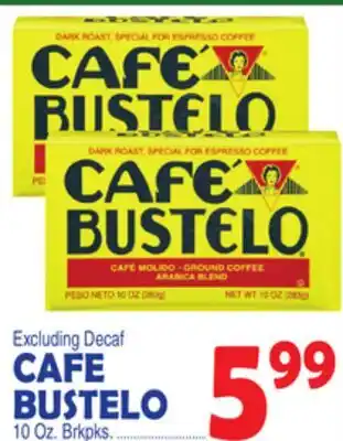 Bravo Supermarkets CAFE BUSTELO offer