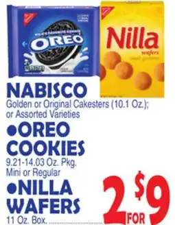 Bravo Supermarkets NABISCO, OREO COOKIES, NILLA WAFERS offer