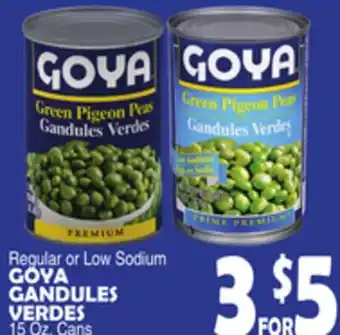 Bravo Supermarkets GOYA GANDULES VERDES offer