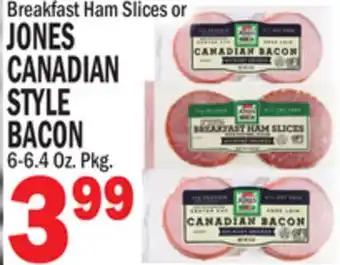 Bravo Supermarkets JONES CANADIAN STYLE BACON offer