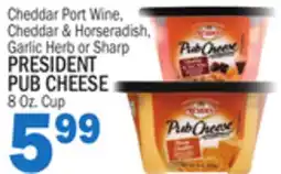 Bravo Supermarkets PRESIDENT PUB CHEESE offer