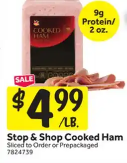Stop&Shop Stop & Shop Cooked Ham offer