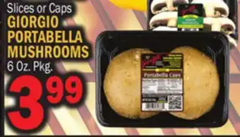 Bravo Supermarkets GIORGIO PORTABELLA MUSHROOMS offer