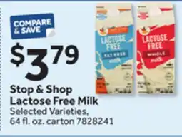 Stop&Shop Stop & Shop Lactose Free Milk offer