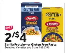 Stop&Shop Barilla Protein+ or Gluten Free Pasta offer