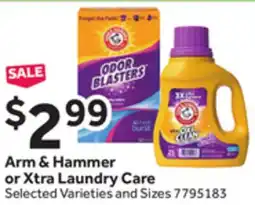 Stop&Shop Arm & Hammer or Xtra Laundry Care offer