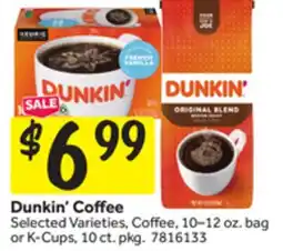 Stop&Shop Dunkin' Coffee offer