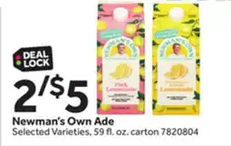 Stop&Shop Newman's Own Ade offer