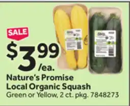 Stop&Shop Nature's Promise Local Organic Squash offer