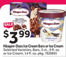 Stop&Shop Häagen-Dazs Ice Cream Bars or Ice Cream offer