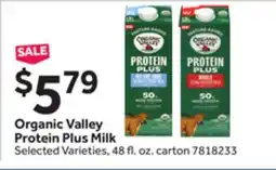 Stop&Shop Organic Valley Protein Plus Milk offer