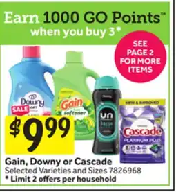 Stop&Shop Gain, Downy or Cascade offer