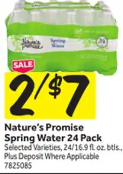 Stop&Shop Nature's Promise Spring Water offer