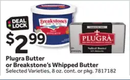 Stop&Shop Plugra Butter or Breakstone's Whipped Butter offer