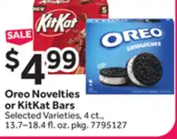 Stop&Shop Oreo Novelties or KitKat Bars offer
