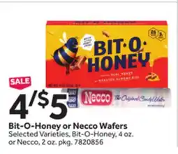 Stop&Shop Bit-O-Honey or Necco Wafers offer