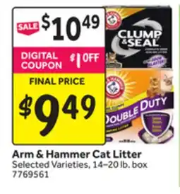 Stop&Shop Arm & Hammer Cat Litter offer