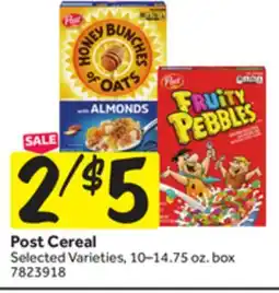 Stop&Shop Post Cereal offer