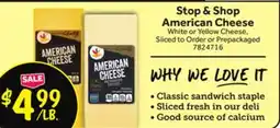 Stop&Shop Stop & Shop American Cheese offer