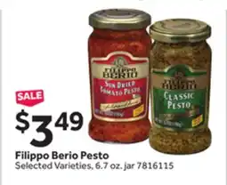 Stop&Shop Filippo Berio Pesto offer