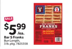 Stop&Shop Bar S Franks offer