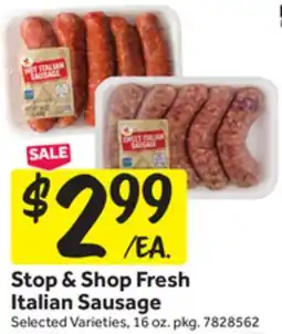 Stop&Shop Stop & Shop Fresh Italian Sausage offer