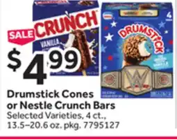 Stop&Shop Drumstick Cones or Nestle Crunch Bars offer