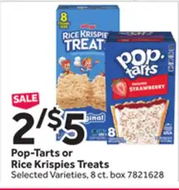 Stop&Shop Pop-Tarts or Rice Krispies Treats offer