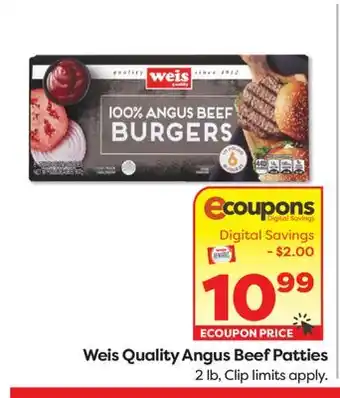 Weis Markets Weis Quality Angus Beef Patties offer