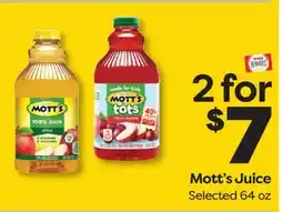 Weis Markets Mott's Juice offer