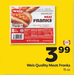 Weis Markets Weis Quality Meat Franks offer