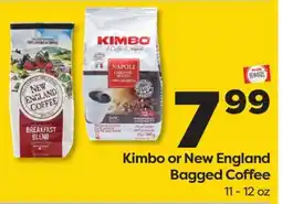 Weis Markets Kimbo or New England Bagged Coffee offer
