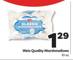 Weis Markets Weis Quality Marshmallows offer