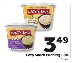 Weis Markets Kozy Shack Pudding Tub offer