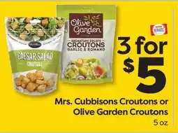 Weis Markets Mrs. Cubbisons Croutons or Olive Garden Croutons offer